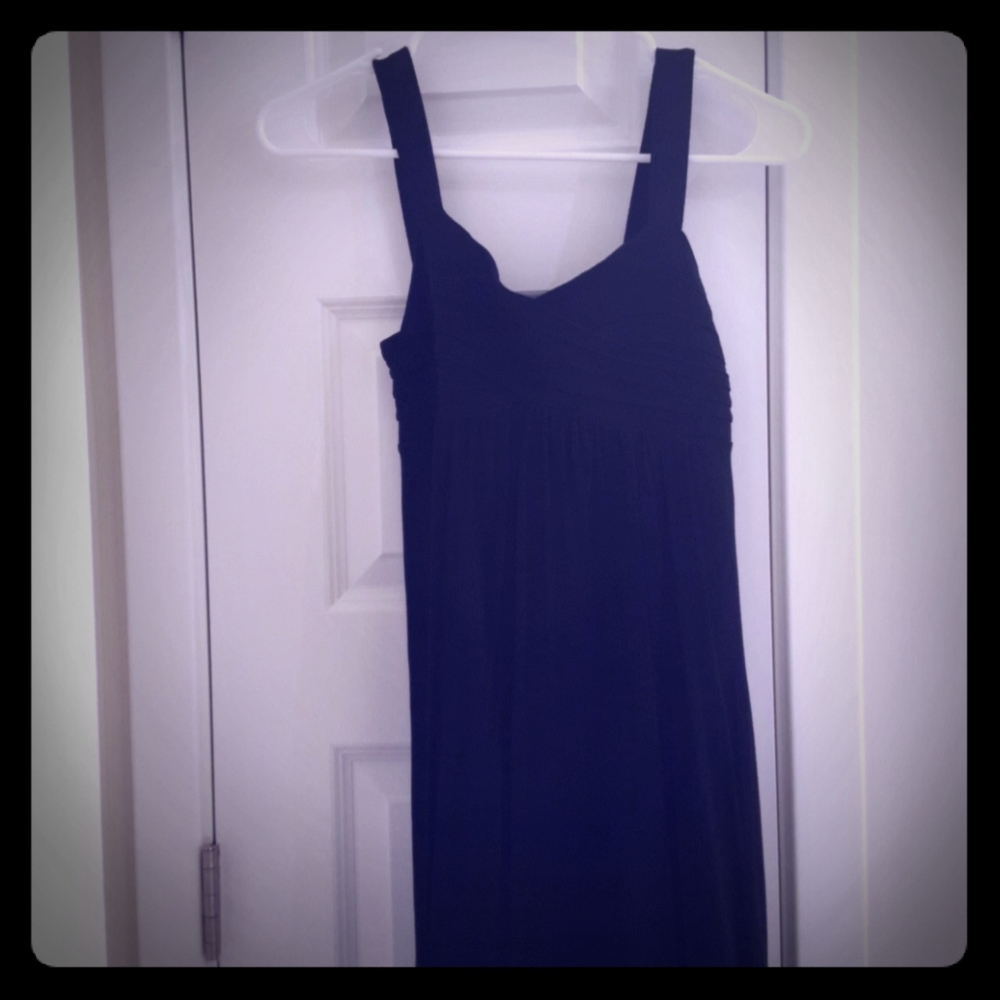 Black stretchy banded dress